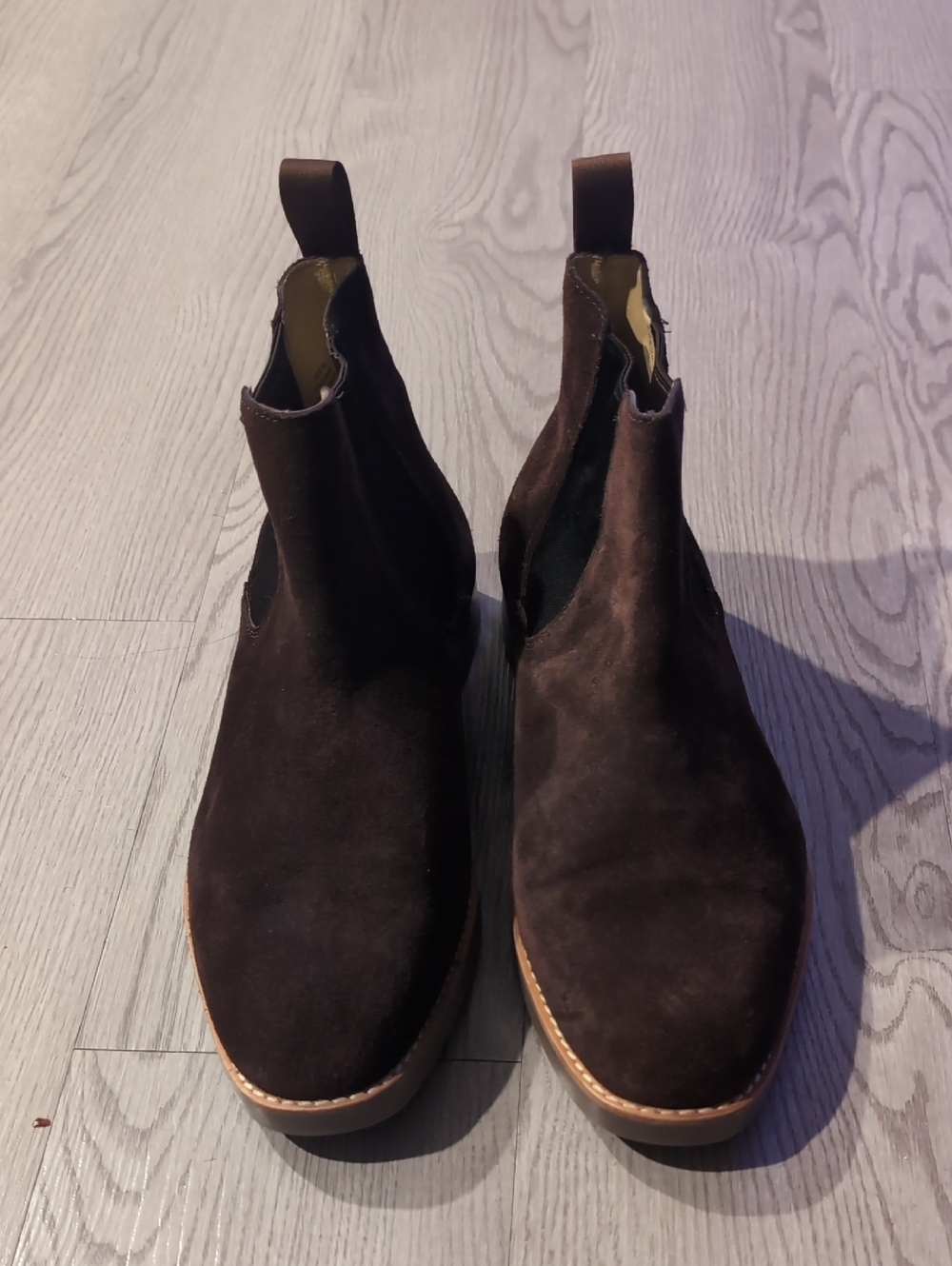 J. Crew Brown Suede Chelsea Chukka Boots